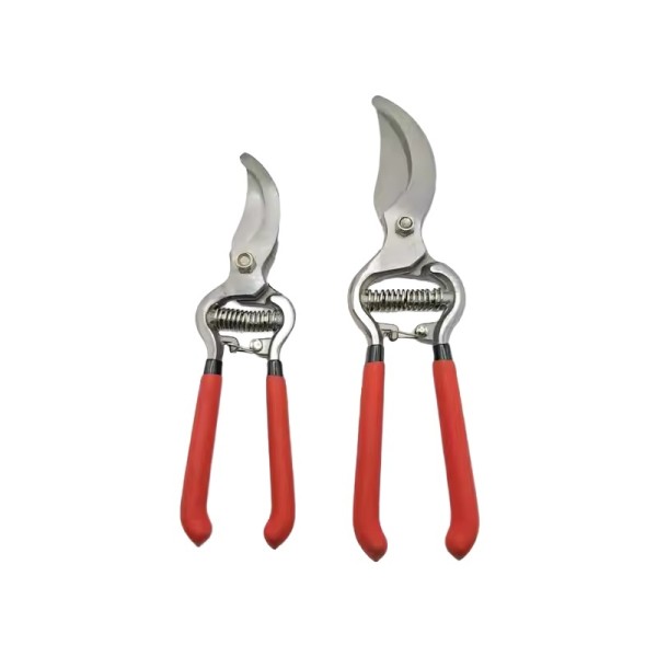 Sharp High-Carbon Steel & Rubber-Handle Garden Pruning Shears