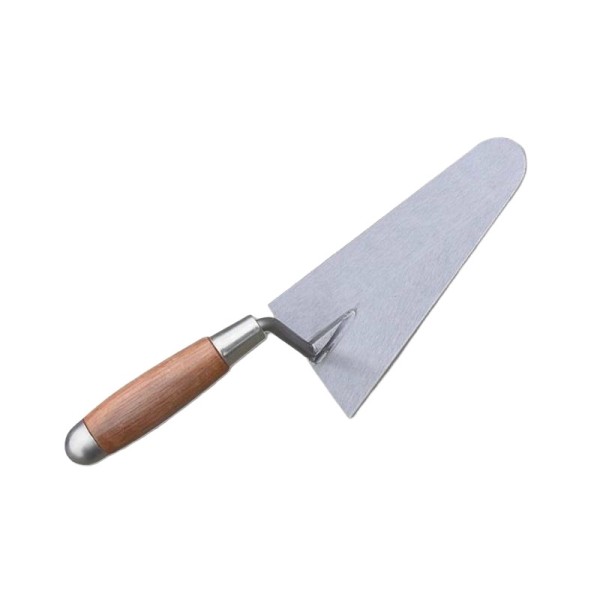 Durable Carbon Steel Mason's Trowel with Wooden Handle