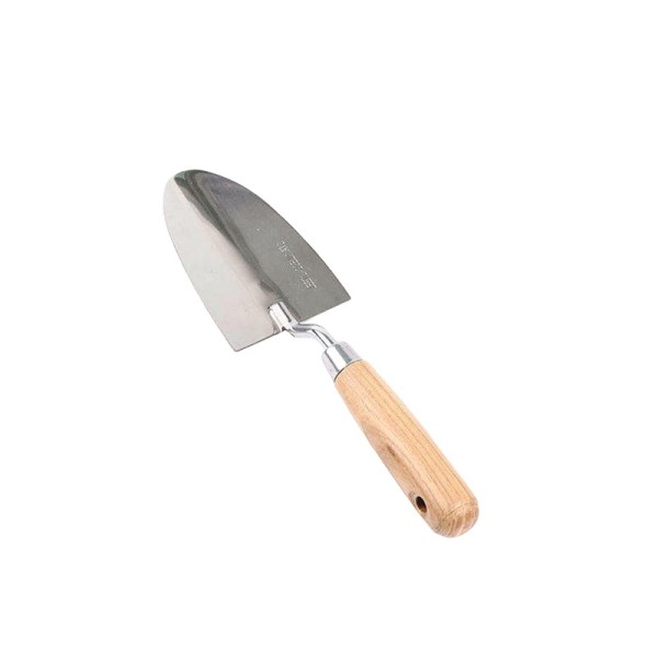 Sturdy Stainless Steel Garden Hand Trowel with Wooden Handle