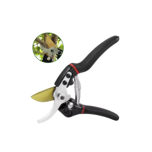 Comfortable, Wear-Resistant Steel-Handled Pruning Shears with Tough Blades
