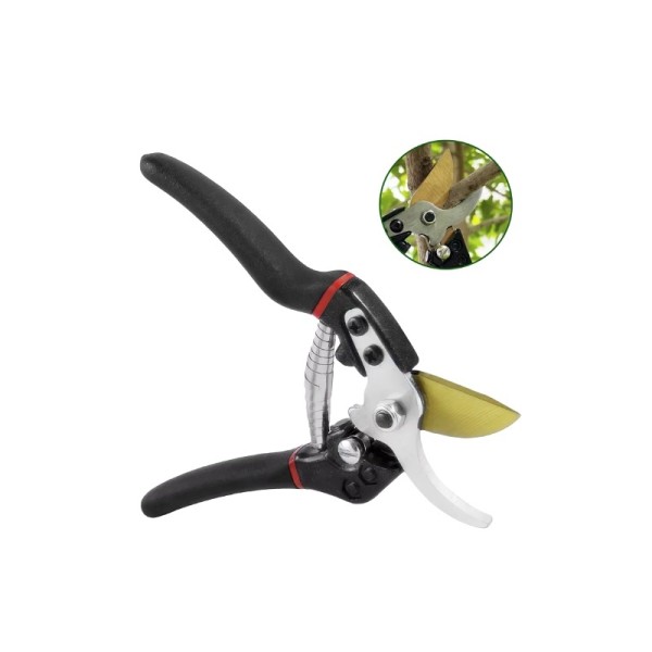 Comfortable, Wear-Resistant Steel-Handled Pruning Shears with Tough Blades