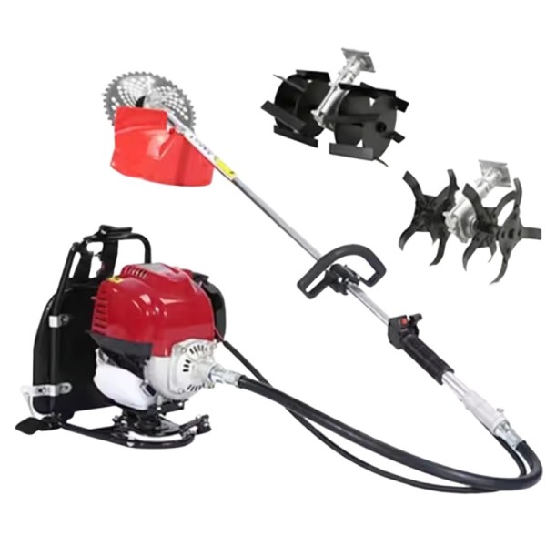 Cordless Gasoline Lawn Mower with Telescopic Handl...