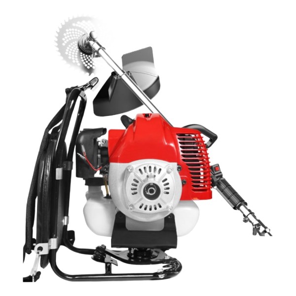 Efficient Metal-Cutting Dual-Wheel Gasoline Lawn Mower