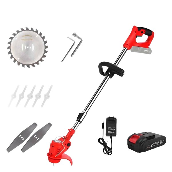 Cordless Electric Lawn Mower with Metal Blades (Ce...