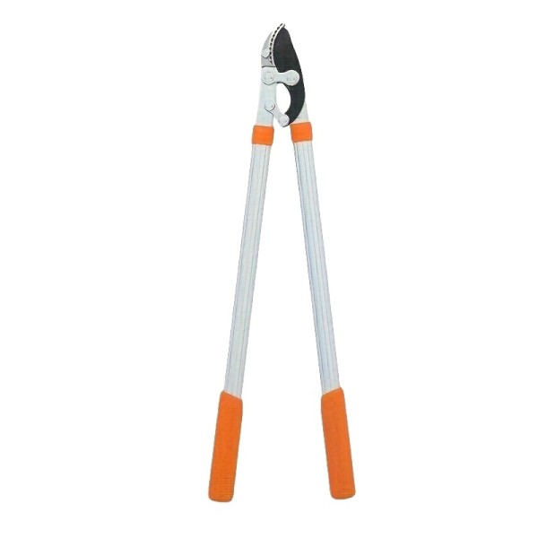 Powerful, Telescopic Ratchet-Action High-Carbon Steel Pruning Shears