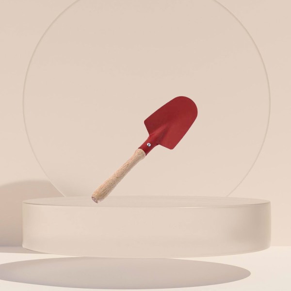 High-Hardness, Red-Coated, Pointed Garden Trowel