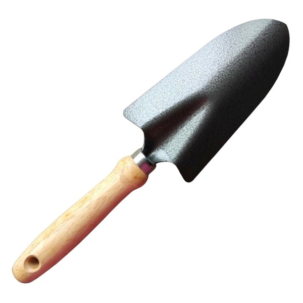 Custom Steel-Head Gardening Hand Trowel with Wooden Handle